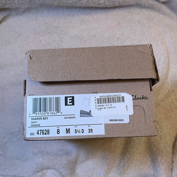 Collection by Clarks Women's Sharon Bay Shoes sz 8 - Navy - Picture 7 of 7